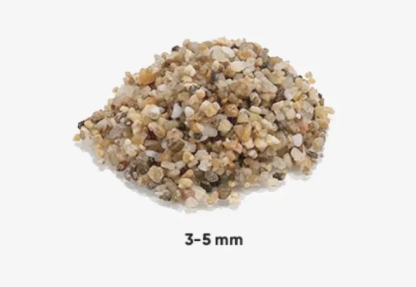 Aqualine Quartz Kum 3 - 5 mm.