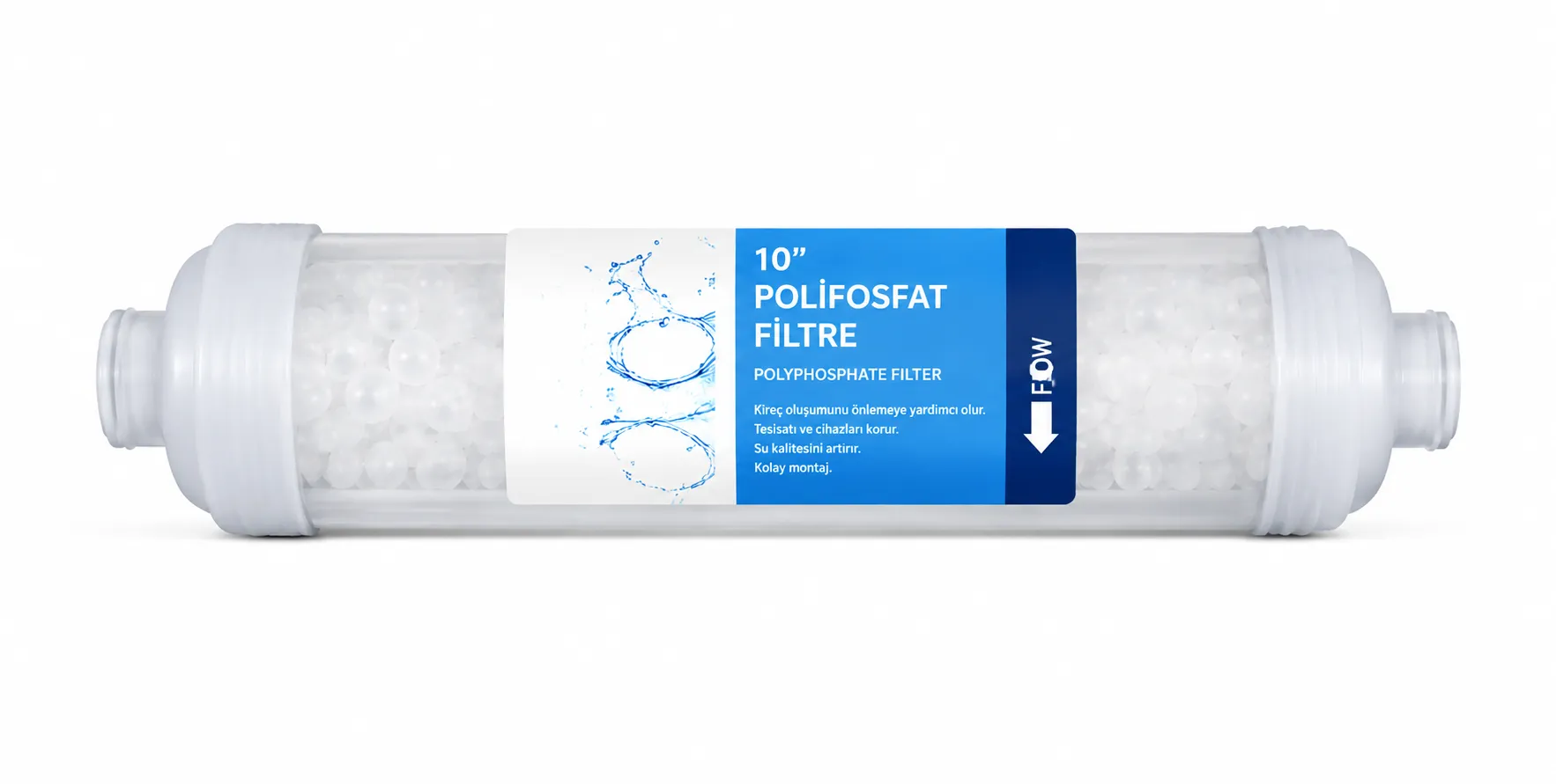10'' Polifosfat Filtre ( Dirsekler Dahil )