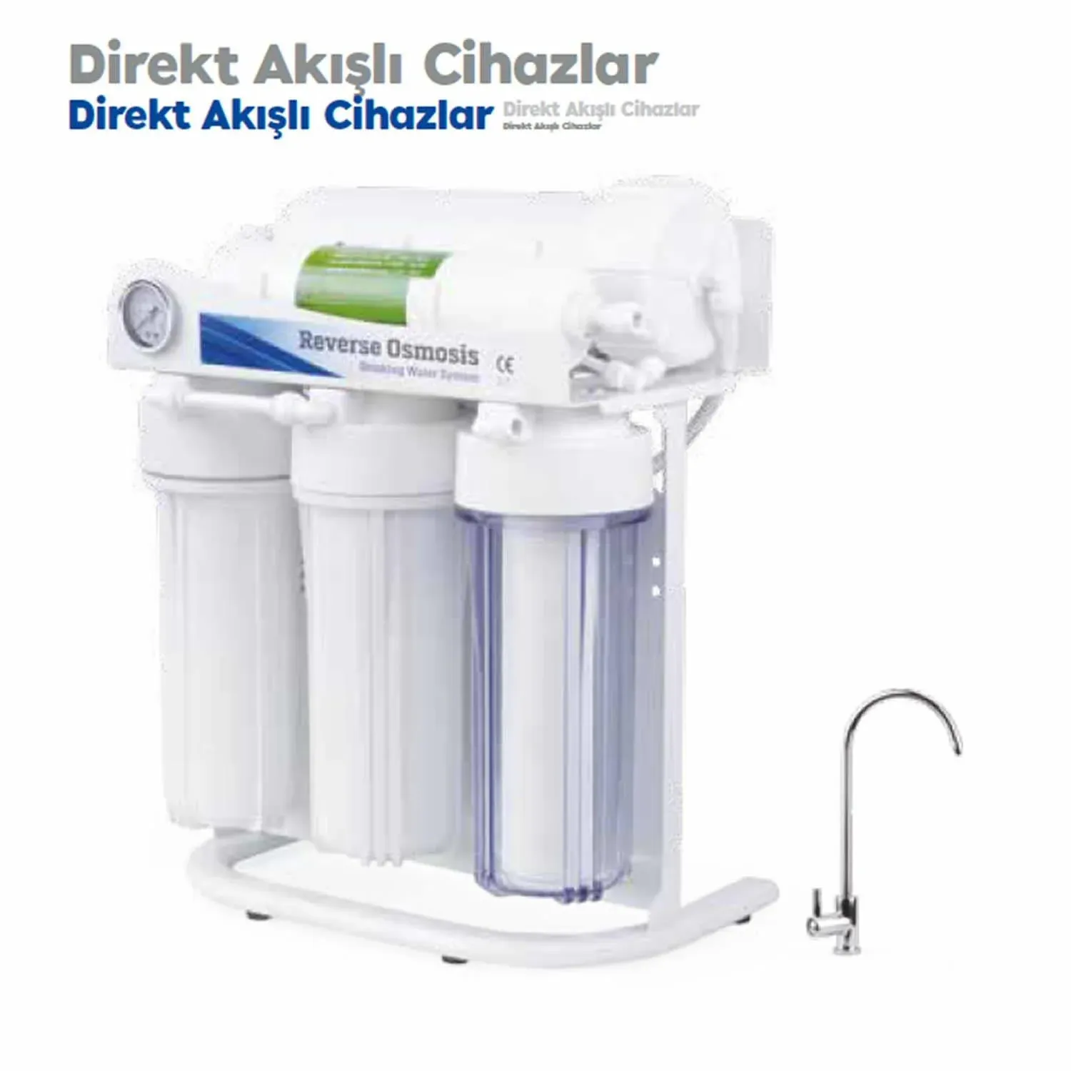 HFT HF - 12400 400 GPD Su Arıtma Cihazı Metal Şase